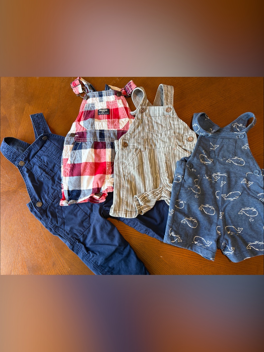 Carter's baby Overalls Bundle size 12M